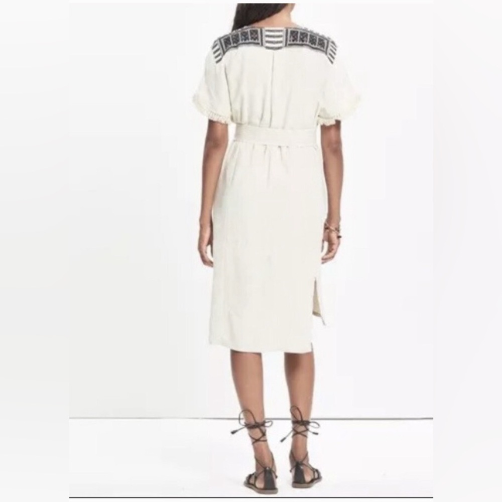 99. Madewell Embroidered Paradise Dress  Linen NWT - Picture 2 of 5